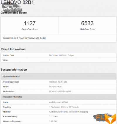  Geekbench 5 (power grid)