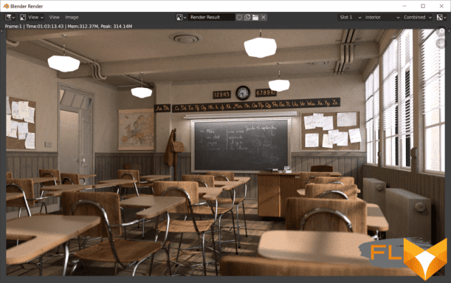 Test Blender 2.90 classroom 